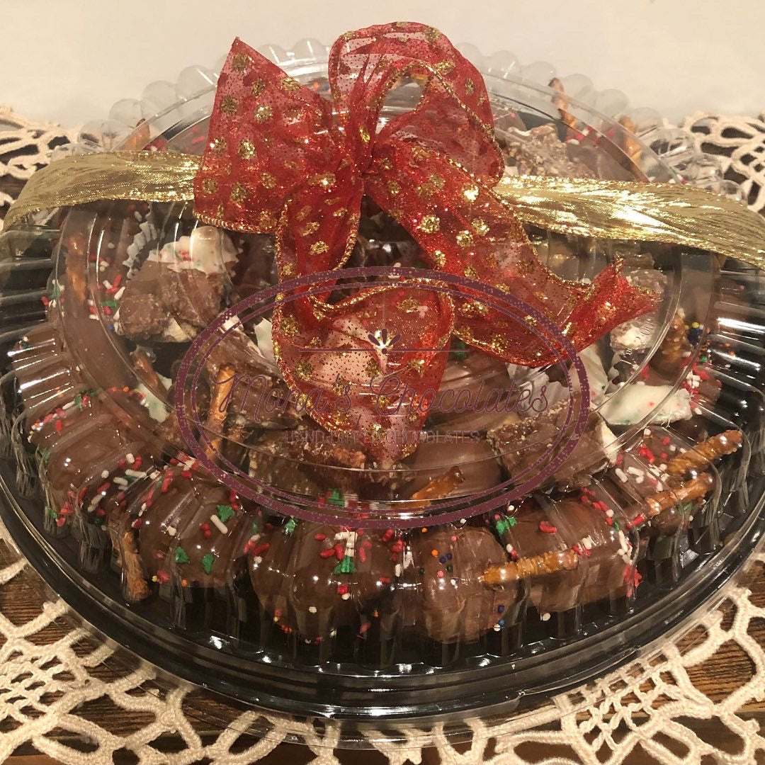 Mona’s Chocolates Sampler Tray Chocolate Assorted Assortment Candies Wedding Cookie Table