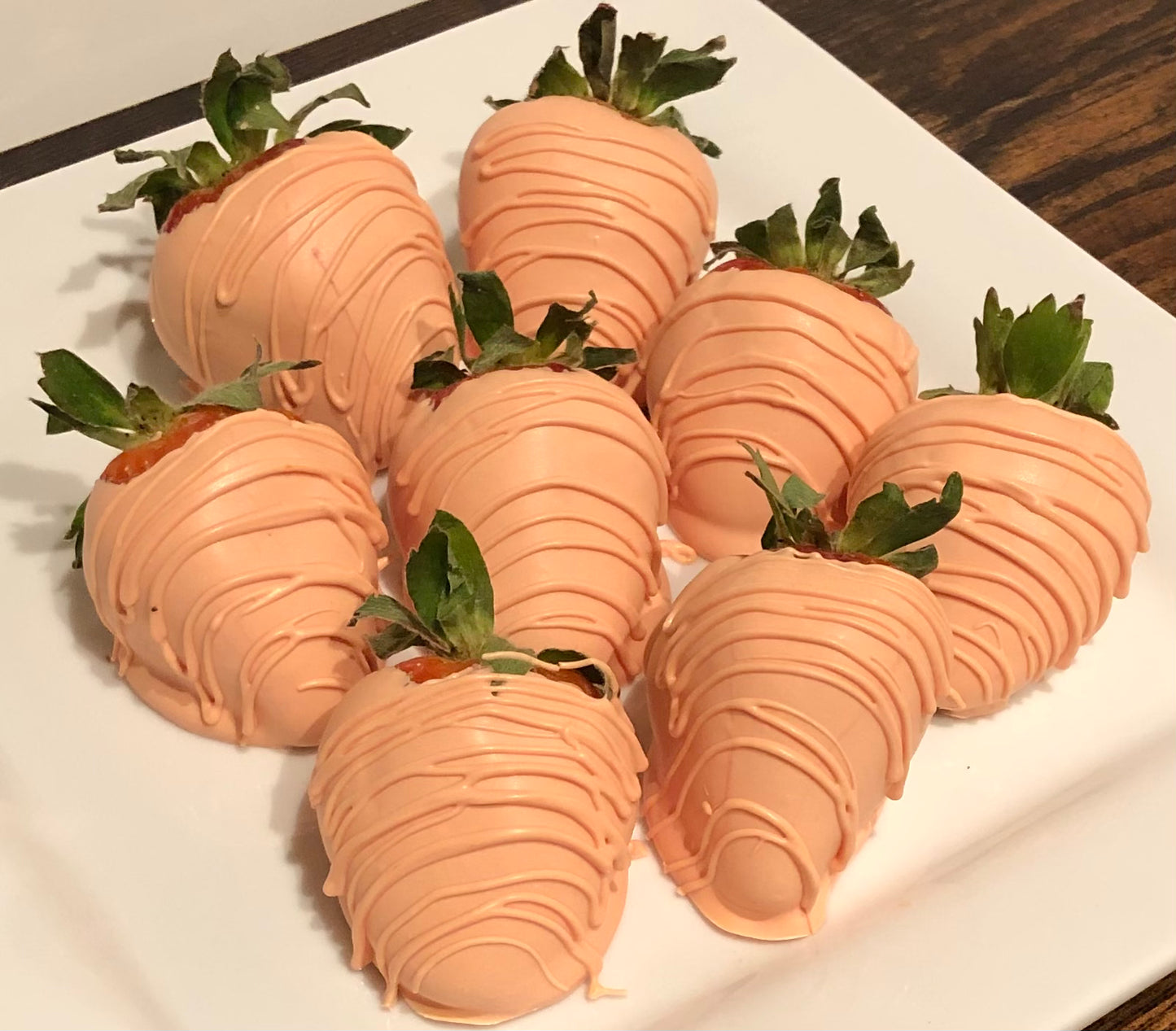 Easter Chocolate Dipped Strawberry Carrots