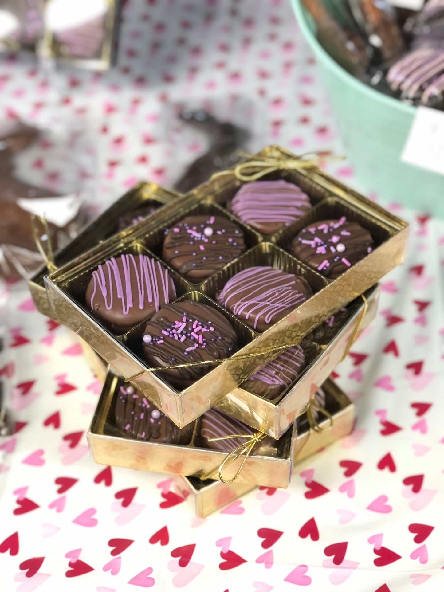 Mona's Chocolate Covered Sandwich Cookies Gift Box