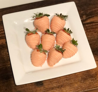 Easter Chocolate Dipped Strawberry Carrots