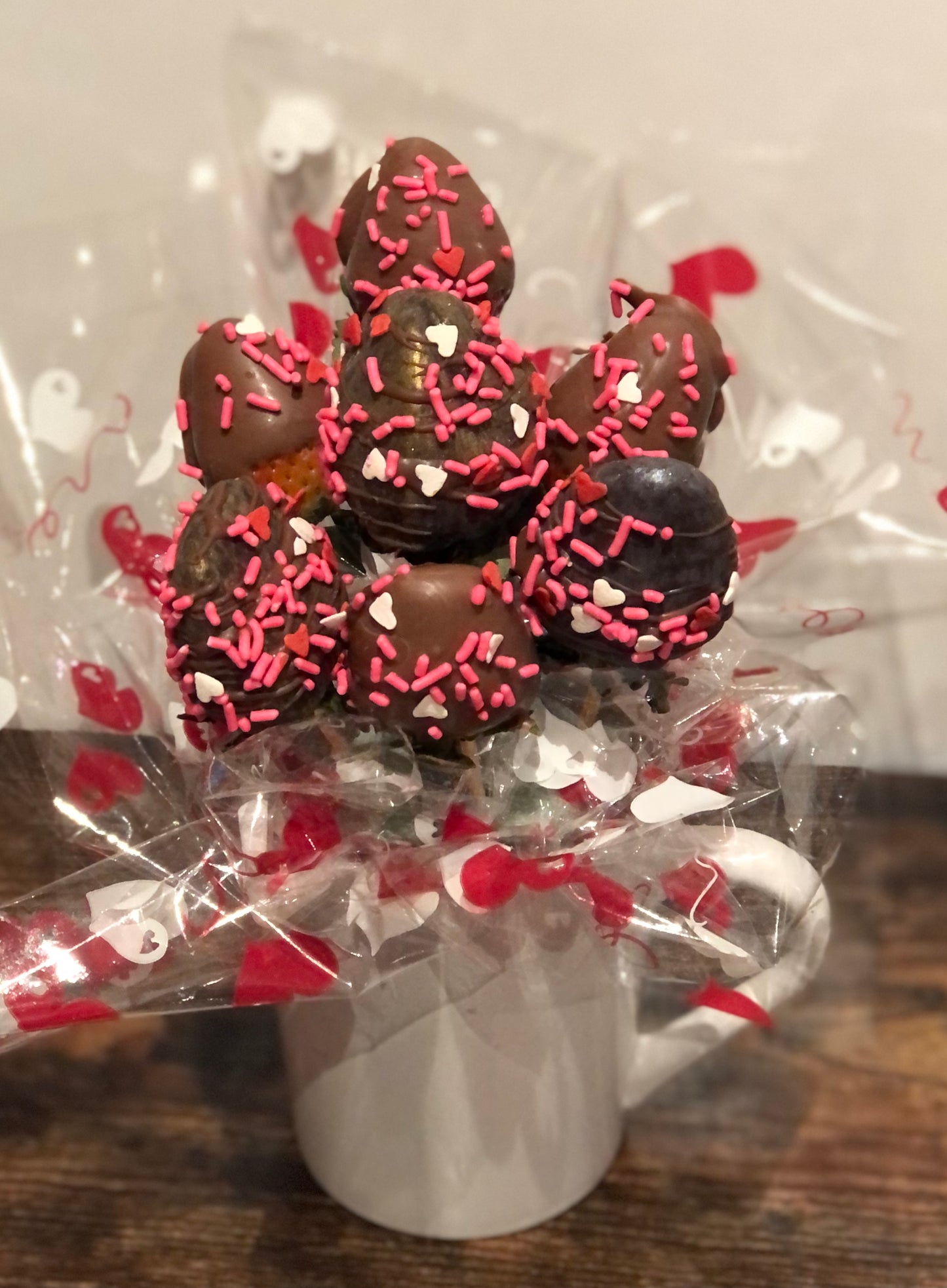 Chocolate Dipped Strawberries Gift Mug